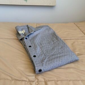 Frank & Oak Grey Button-Up Shirt